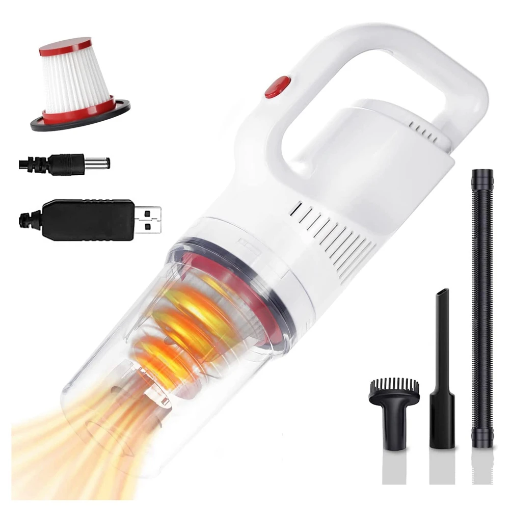 

12000Pa Handheld Vacuum High Power, Car Vacuum Cordless, USB Charging Portable Dust Buster for Car/House/Office Cleaning