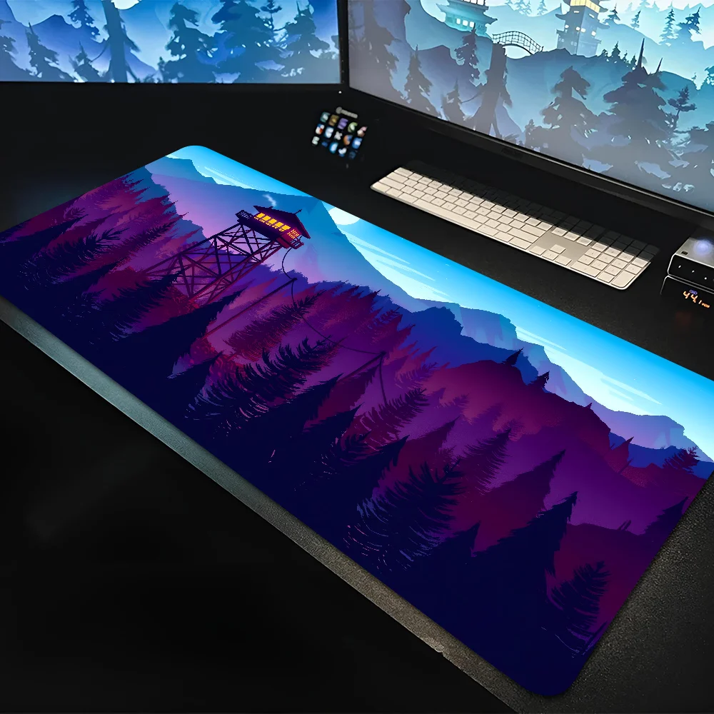 F-Firewatch Forest Game Mousepad Large Gaming Mouse Pad LockEdge Thickened Computer Keyboard Table Desk Mat