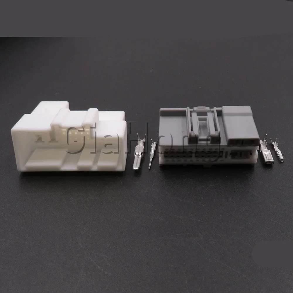 1 Set 24 Ways AC Assembly Car Wire Cable Socket Automobile Power Plastic Housing Unsealed Plug With Terminal Composite Connector