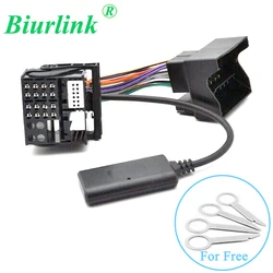 Biurlink 40Pin Quadlock Car Stereo AUX IN Audio Bluetooth Harness Cable for Volkswagen RCD210 RCD310 RCD510 RNS310 RNS315 RNS510