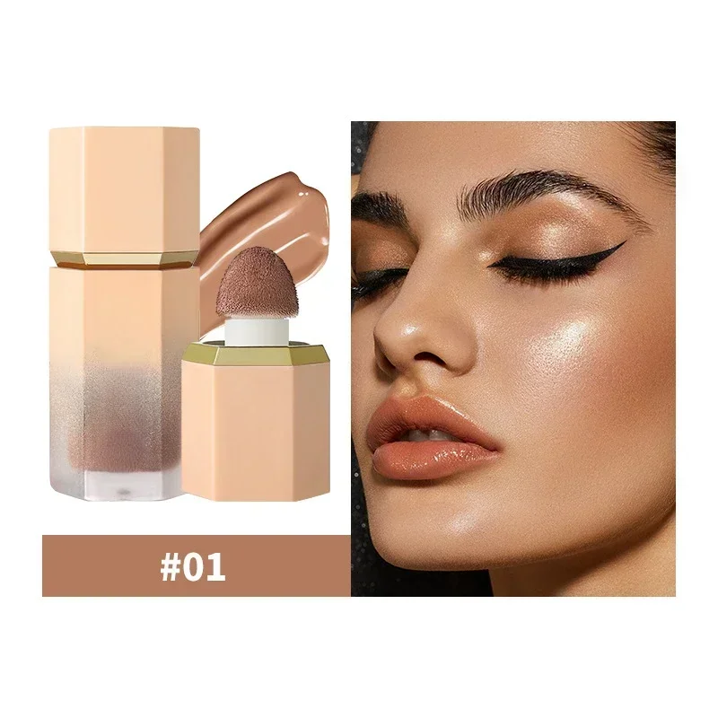 Liquid Contour Stick Natural Matte Finish Highlighters Shadow Waterproof Contouring Wand V-face Shaping Contour Pen Face Makeup