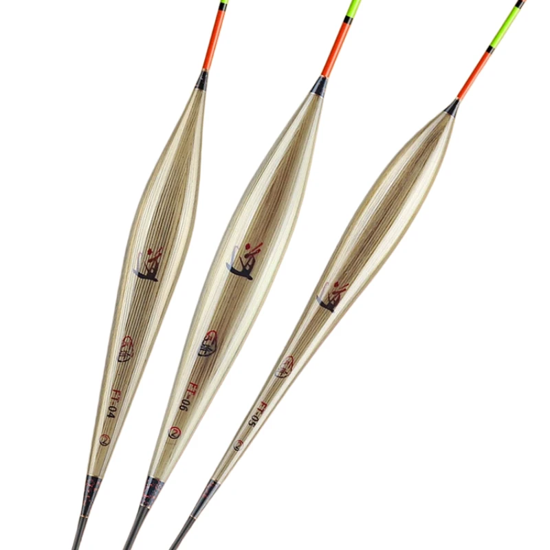 Reed Fishing Float Bold Visible Fishing Bobber High Sensitivity Light Bite Crucian Carp Anti Current Hard Slim Tip Vertical Buoy