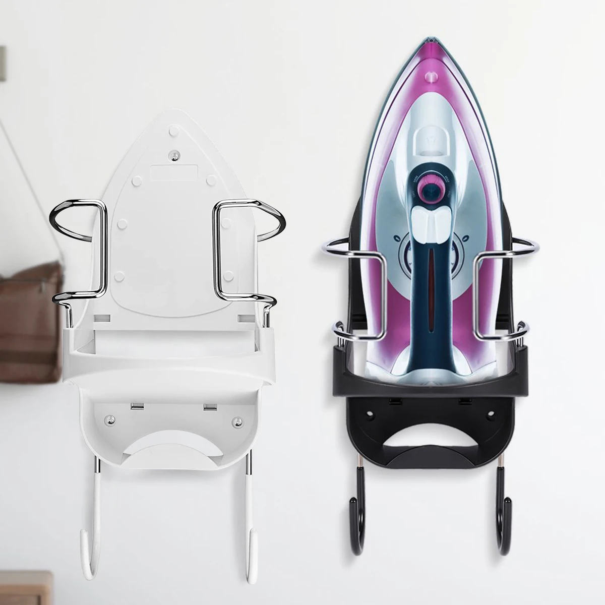 

Настенная подставка для утюга, железная стойка, универсальный держатель для гладильной доски, вешалка, термостойкие подвесные аксессуары для прачечной