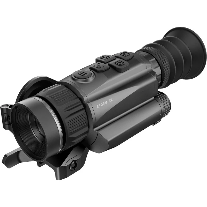 S2 12um Thermal Scope 25mm Thermal Imaging RifleScope, 50Hz Refresh Rate, 1422 Yards Detection Range and 3.5X Base Magnification