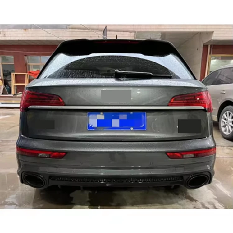 For Car Accessories Rear Body Kits Bumper With Diffuser Wheel Arch For 2019-2021 Normal Style Q5 SQ5 Upgrade To RSQ5