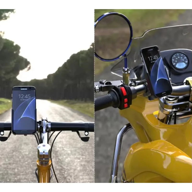 Support de téléphone universel en alliage d'aluminium pour guidon de moto, vélo, accessoires de scooter, réglable