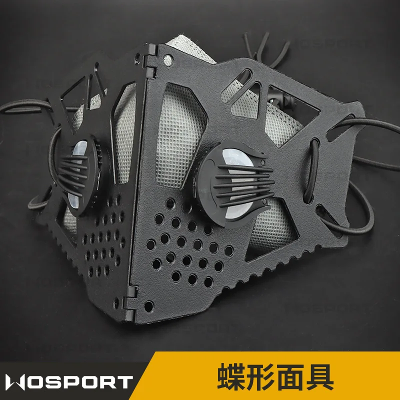 Máscara de mariposa de ciclismo táctica COSPLAY creativa de media cara resistente al polvo y a la arena WOSPORT KN90