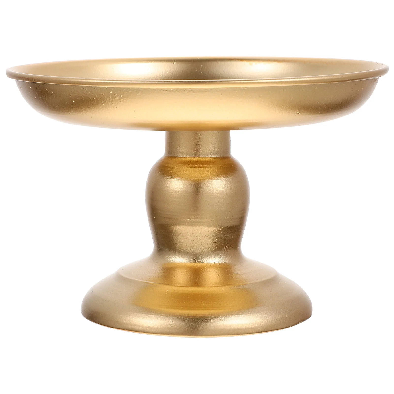 

Footed Fruit Bowl Metal Candy Iron Snack Stand Dessert Plate Portable Lightweight Simple Design Home Hotel Kitchen Barware