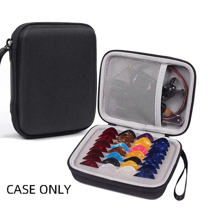 Guitar Pick Storage Case Waterproof Storage Case For Guitar Pick Dustproof Pick Pouches With Soft Lining For Bass Portable Pick