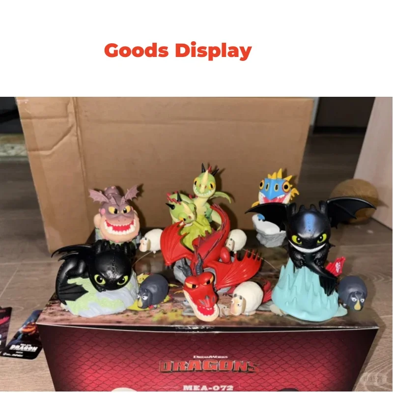 

New Original How To Train Your Dragon Toothless Night Fury Q Edition Blind Box Decoration Figures Model Toys Collection Gifts