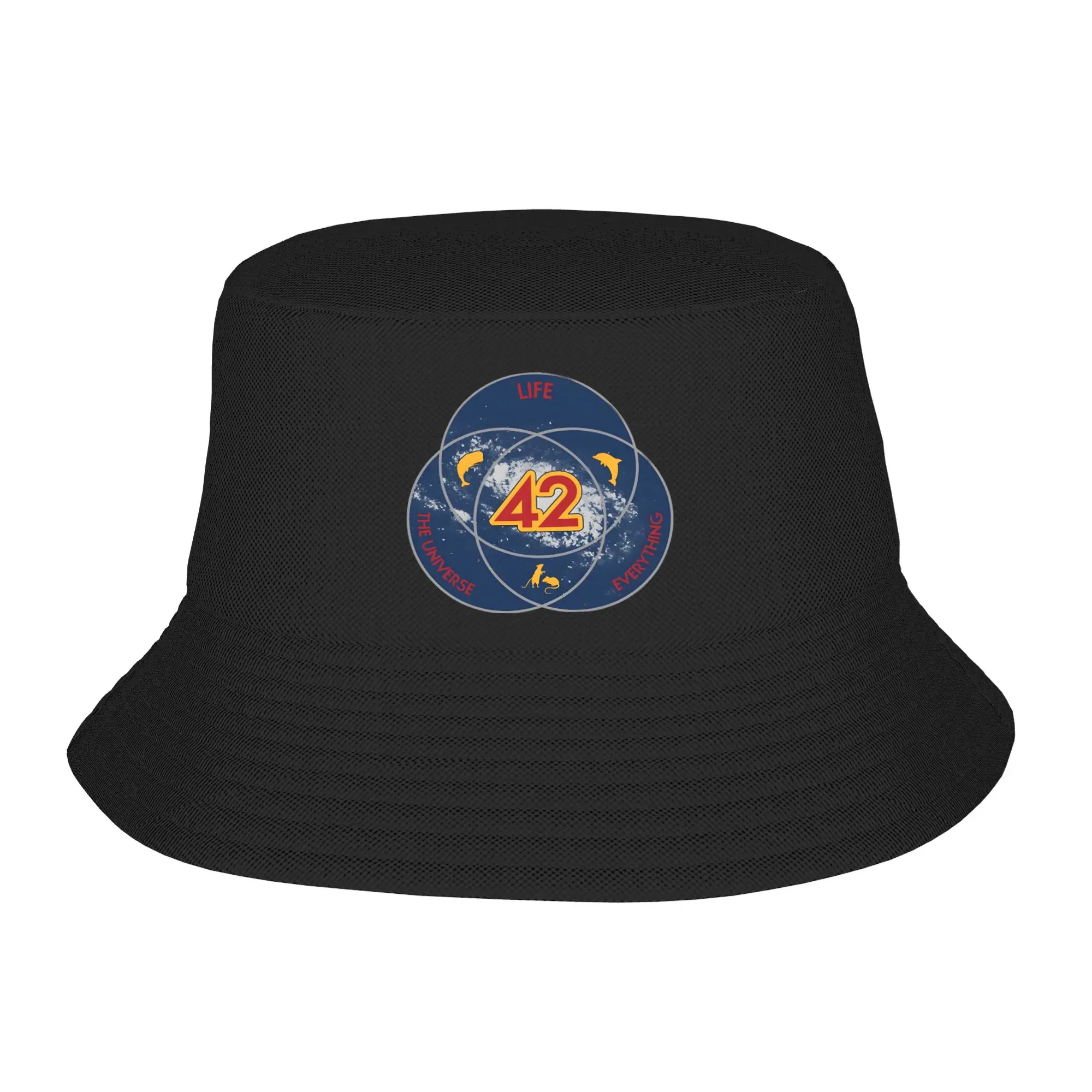 dont panic 42 The Answer To Life Douglas Adams Bucket Hat for Women Men Travel  Bob Hat for Vacation Caps