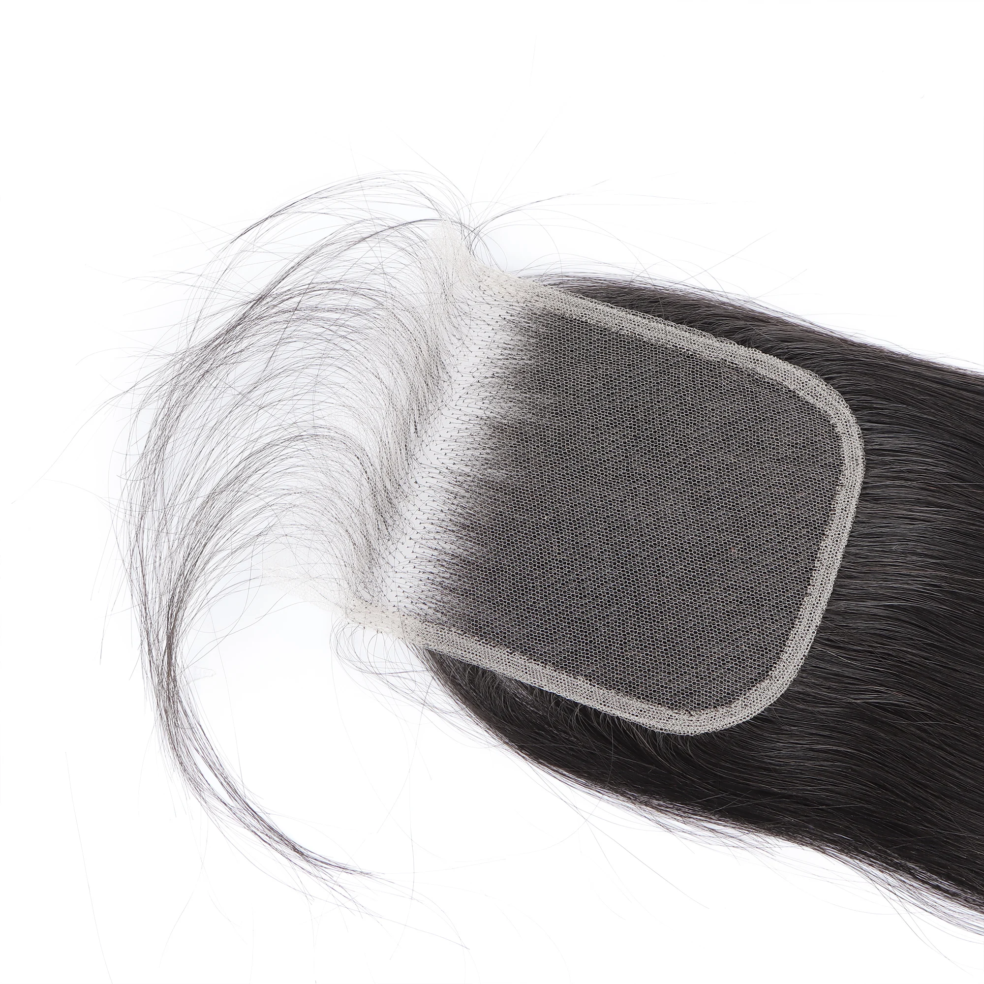 Ahvast 4x4 hd fechamento de renda cabelo liso de alta qualidade super natural fechamentos de cabelo humano com peruca de trama para mulheres negras