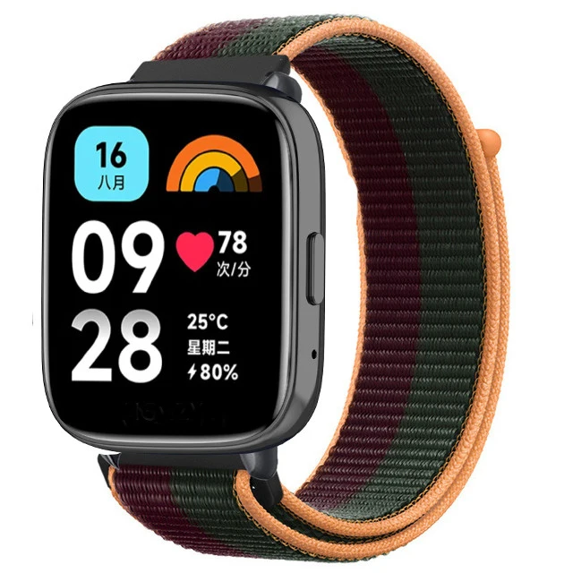 NOWY nylonowy pasek z pętlą do zegarka Redmi Watch 3 Active Smart Watch Band Bransoletka zamienna do zegarka Redmi Watch 3 Lite Opaska na nadgarstek Correa