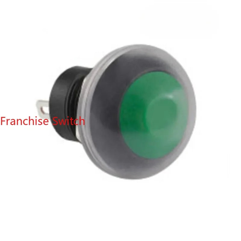 

10PCS Original genuine PB12 green button switch opening 12MM waterproof self-reset power