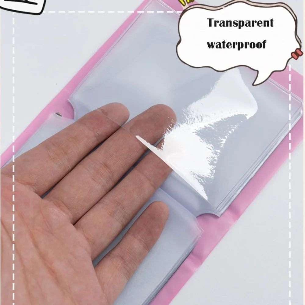 Mini PVC Card Book 3 Inch 40 Pockets Card Binder Hollow Out Design Idols Cards Collect Book