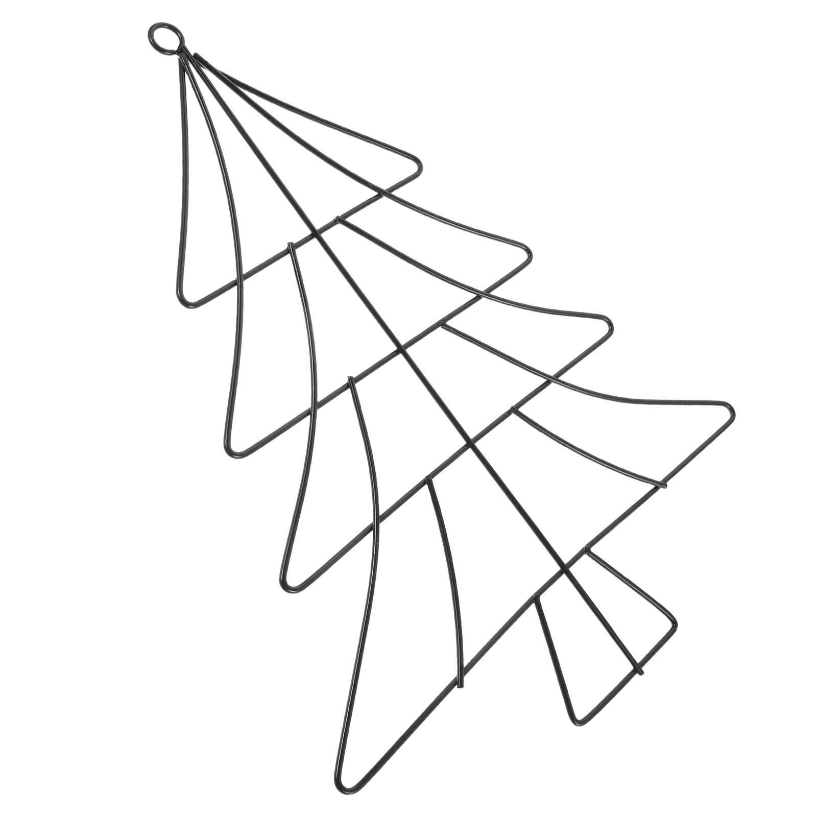 

Christmas Tree Shaped Metal Wire Wreath Form Iron Frame 12.89x9.82x0.08 Xmas Garland Frame Hanging Ornament Outdoor Indoor Decor