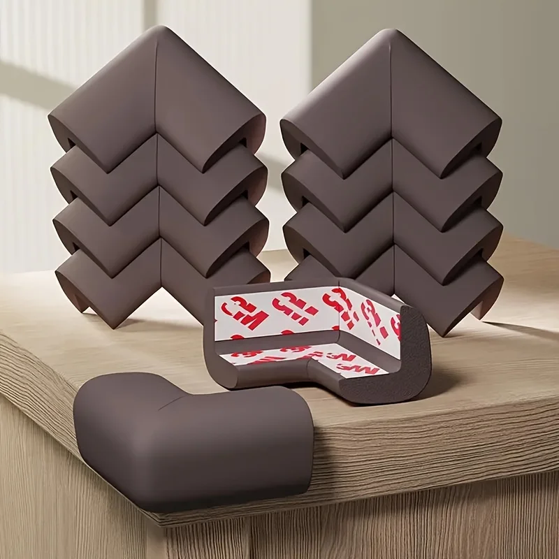 YITAPE 12PCS Baby Safety Foam Corner Protectors Pre-Taped Edge Guards Cushion for Furniture Table Sharp Corner Proofing