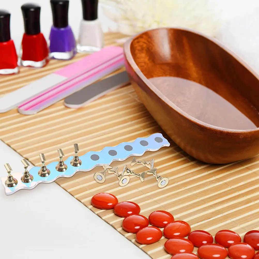 

2Sets Nail Holder for Painting Nails Simple Structure Easy Use Versatile for Practice Display Professional Salons