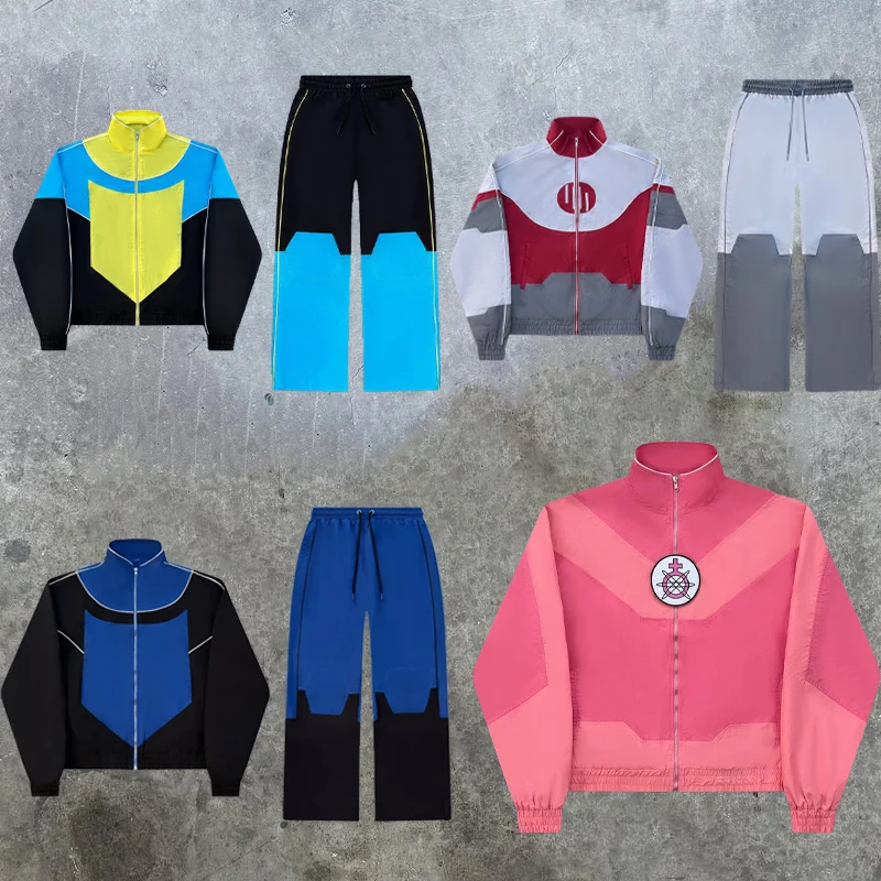 Jaqueta Unissex Estilo Retro Estilo Y2K 2 Peças