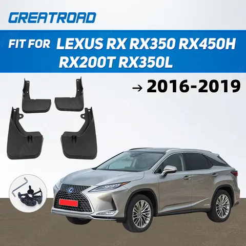 LEXUS RX RX350 RX450h RX200T RX350L 2016 2017 2018 2019 머드플랩 스플래시 가드, 전면 후면 머드가드