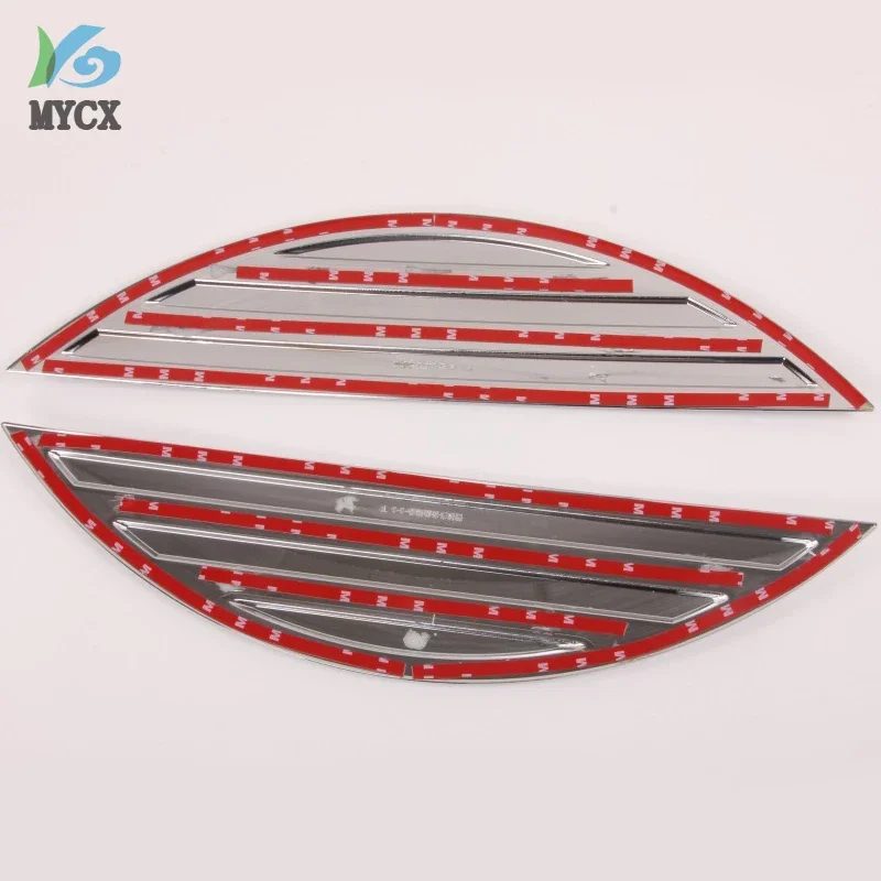 For Toyota Cruiser Prado FJ150 FJ 150 2018 ABS Chrome Rear Spare Tire Cover Letter Strips Sticker Decorative Trims 2PCS