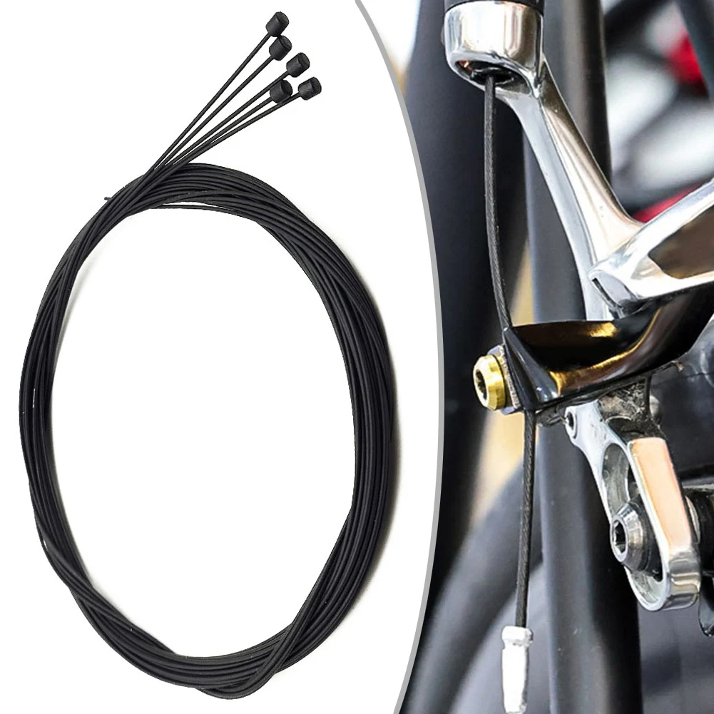 5PCS Bicycle Brake Line Shift Derailleu Brake PTFE Inner Cable Bicycle Shifter Wire 2.1m Cycling Replace Accessories