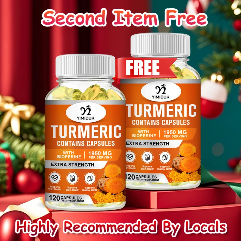 

Капсулы с куркумой и куркумой сверхпрочности, поддерживают снижение воспаления, здоровье пищеварительной терапии, подвижность суставов и естественное облегчение боли