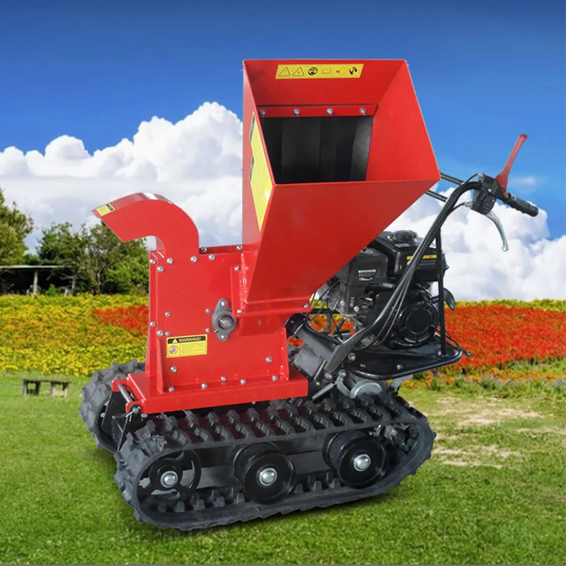 

2025Mobile Wood Crusher Grinder 6.5HP Newest Machinery Garden Shredder Machines