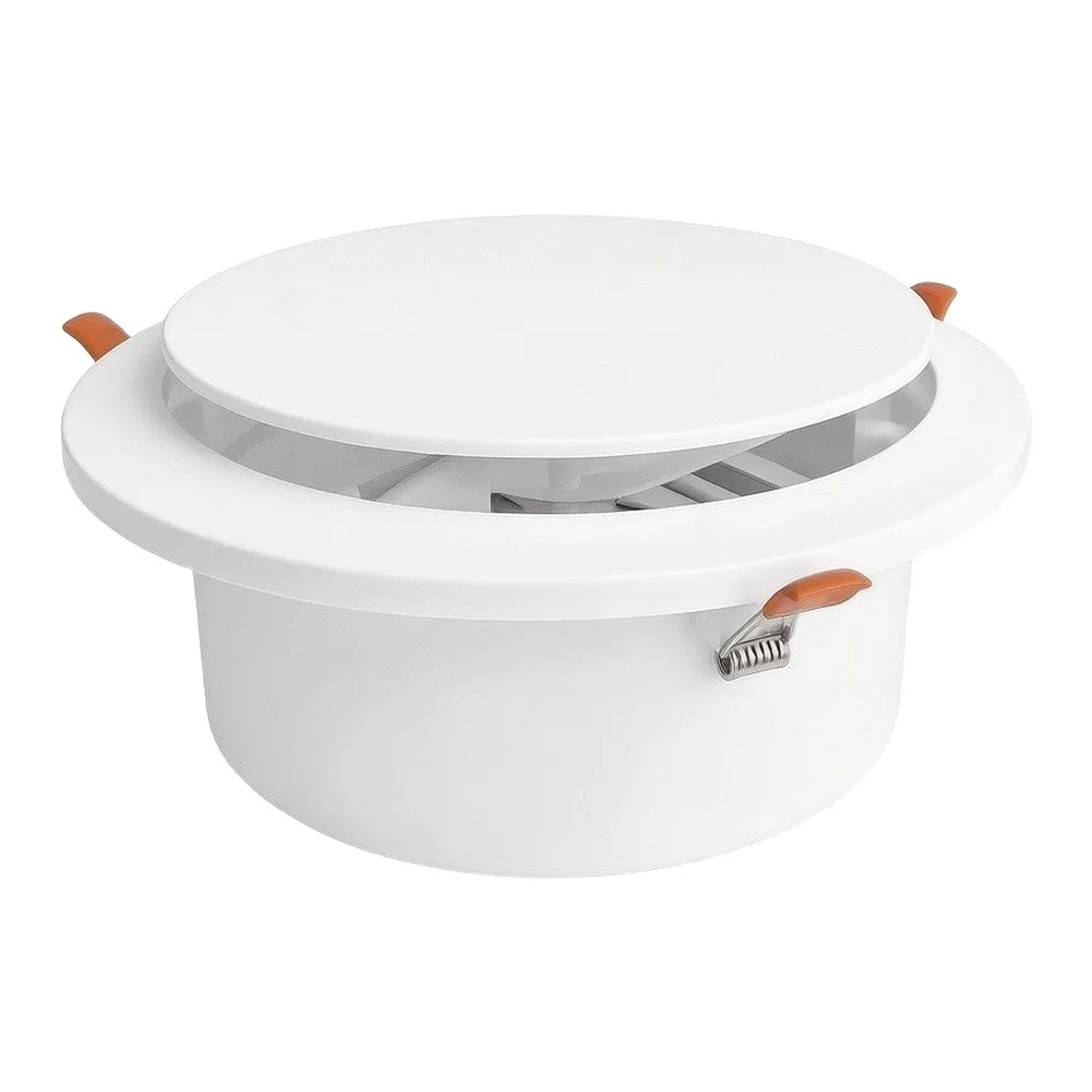 Clip Mounted Rotating Disc Ventilation Grille Cover for Kitchen Outlet and Bathroom Air Circulation ABS  Clip