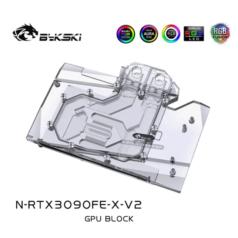 Bykski N-RTX3090FE-X-V2 ウォーターブロック NVIIDIA RTX 3090