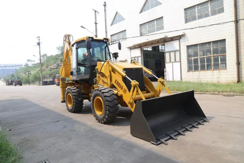 Retroescavadeira articulada compacta, Front End Loader Machine, Farm, China melhor fabricante, preço pequeno, novo, ERB30-25 2.5ton