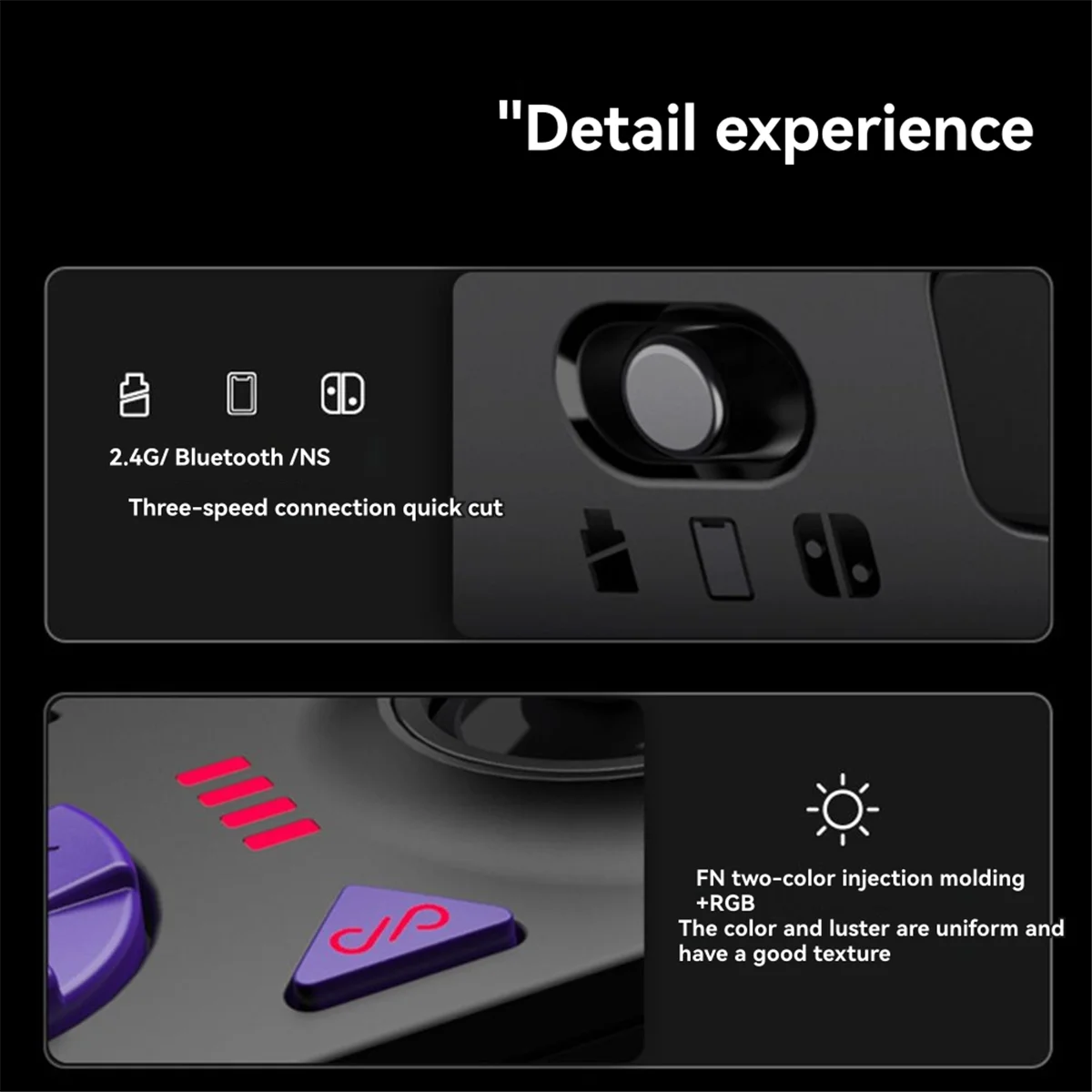 

2025+ P5 Pro 8K Bluetooth Controller with 8000Hz Polling Hall Trigger Capacitive Joystick for PC NS IOS