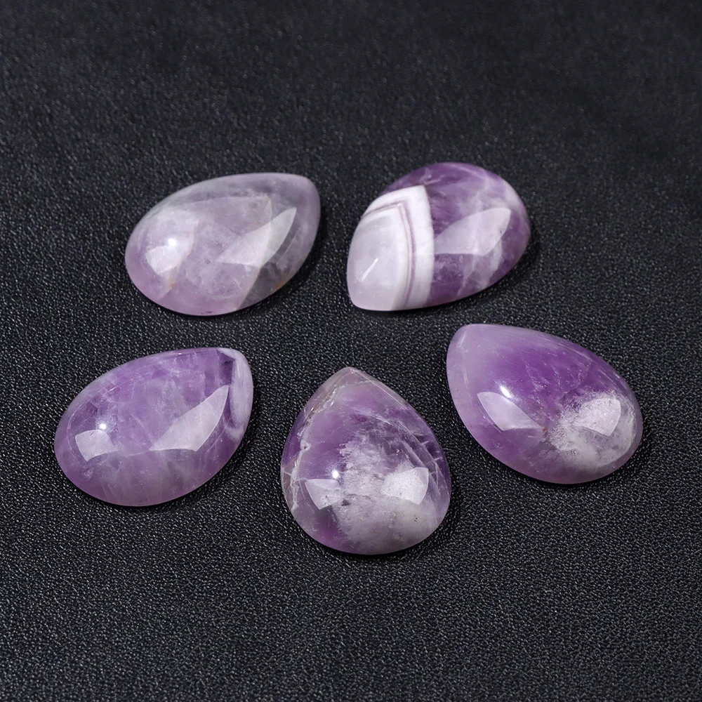 18X25MM Multi-color Natural Stone Cabochon Water Drop Shape Agat Quartz Opal Cabochons Stone For Jewelry Making DIY Accessories