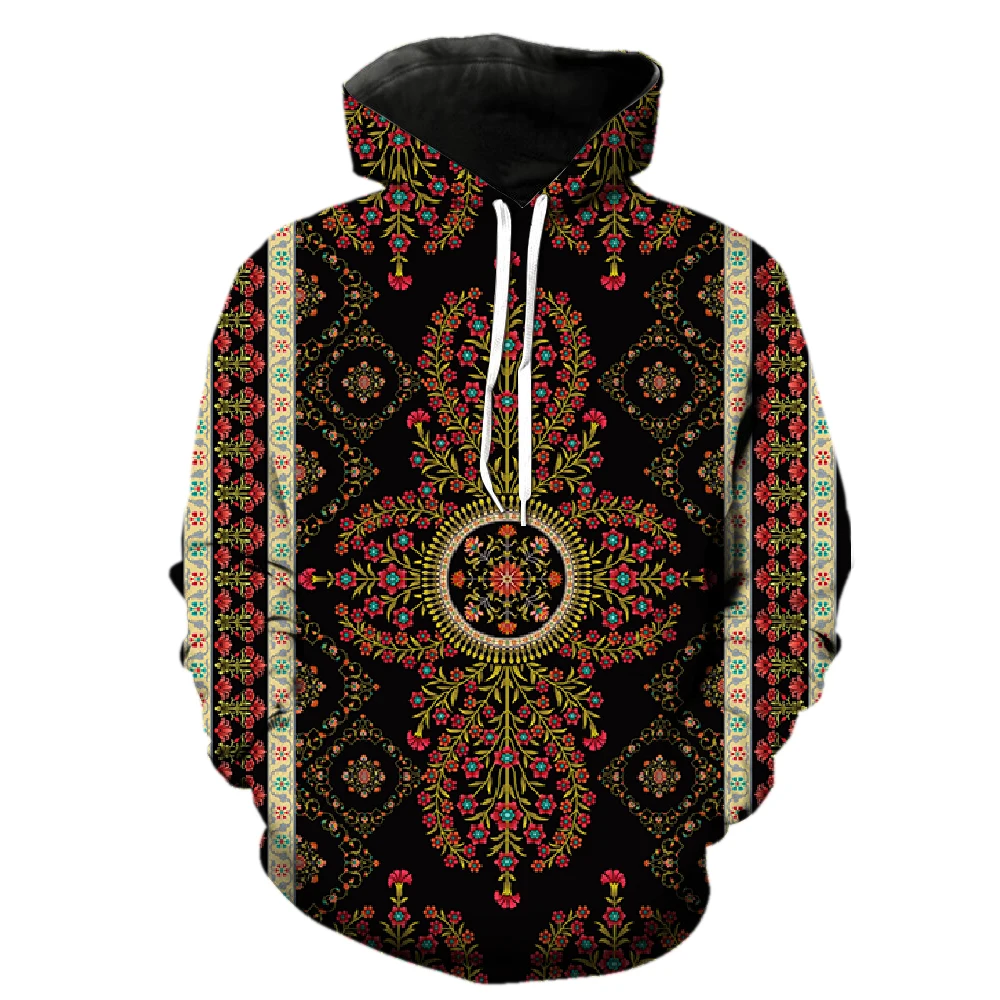 

Persian Style Pattern Men's Hoodies Teens 3D Printed Pullover Sweatshirts Spring Casual Hip Hop Cool Funny Streetwear Unisex