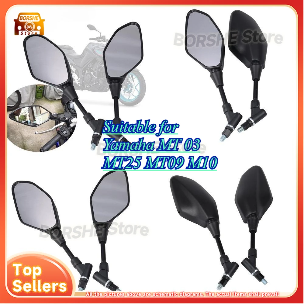 

Motorcycle Rear View Mirror Suitable for Yamaha MT 03 MT25 MT09 M10 Left Hand Thread Right Hand Thread