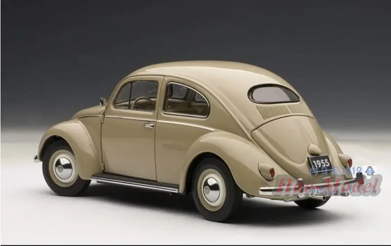 AUTOart 1/18 For VOLKSWAGEN Beetle 1200 1955 Alloy Diecast Model Car Simulation Toys Birthday Gifts Hobby Display Collection