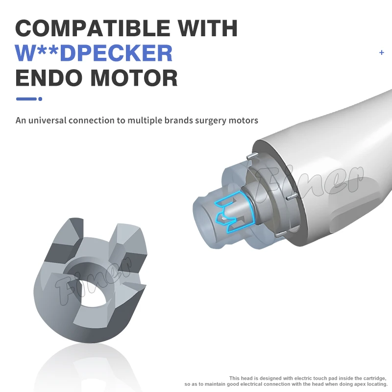 Dental Endo Motor Head 6:1 Reduction Contra Angle Handpiece Head for Root Canal Endodontic Treatment Fit Woodpecker