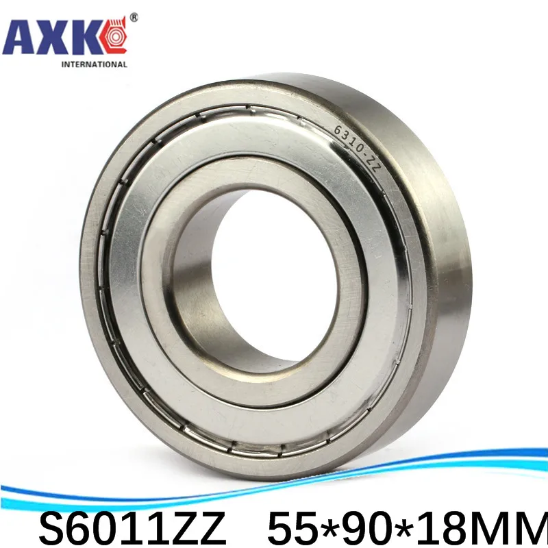 Deep Groove Ball Bearings (1pcs) SUS440C Environmental Corrosion Resistant Stainless Steel S6011ZZ 55*90*18 Mm * Inch Bearing 99