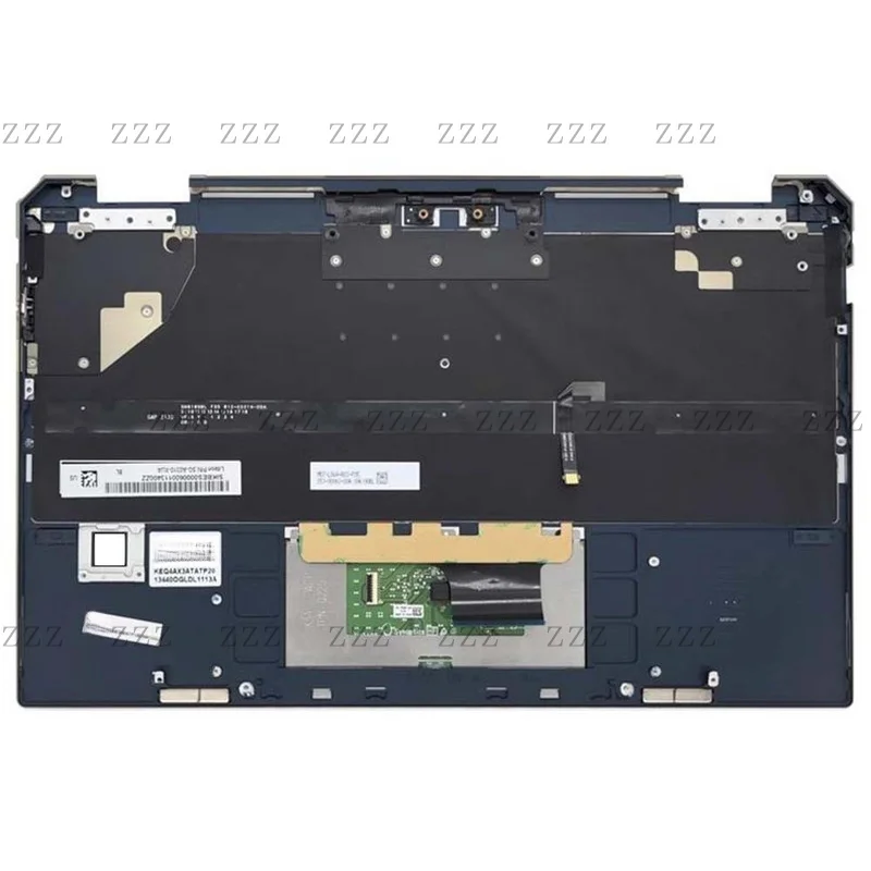 ZZ English UK Keyboard&PalmRest For HP Spectre x360 13-AW L73749-031 backlit Blue