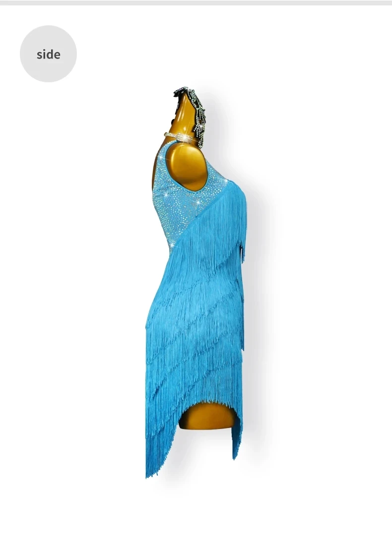 2026 Lateinamerikanischer Tanzrock Damen Tanzbekleidung Trainings- und Partyoutfits Mädchen Abendanzug Samba-Wettbewerb Sportliches Abendkostüm – Detail 9