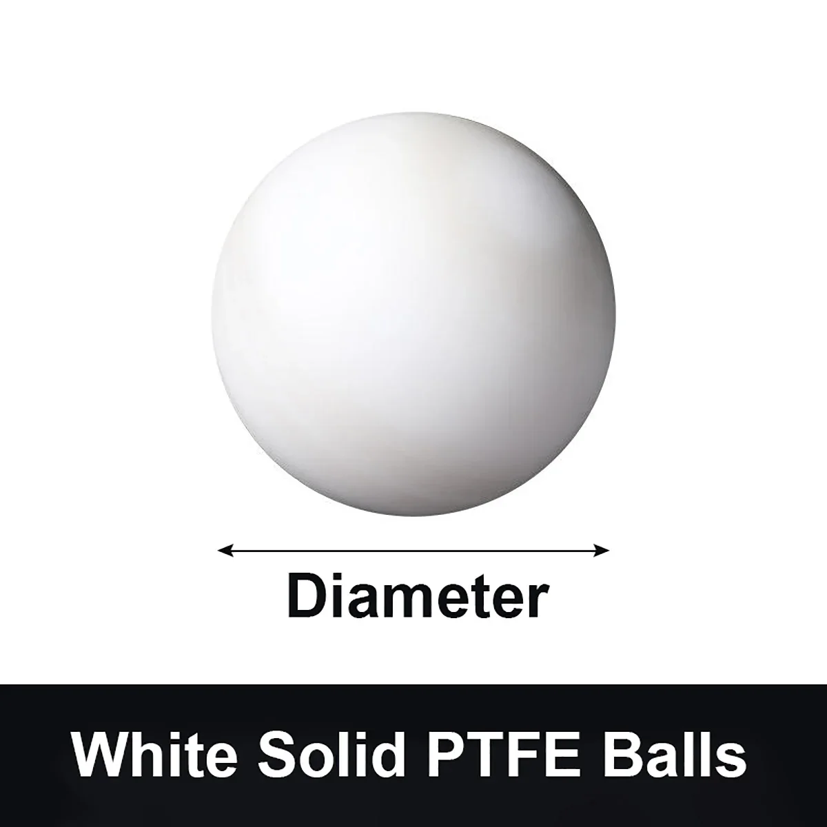 Diameter 1-70mm PTFE Balls White Solid Plastic F4 Ball Rolling Bead Electrical Insulation Bearings Sealing Corrosion Resistance