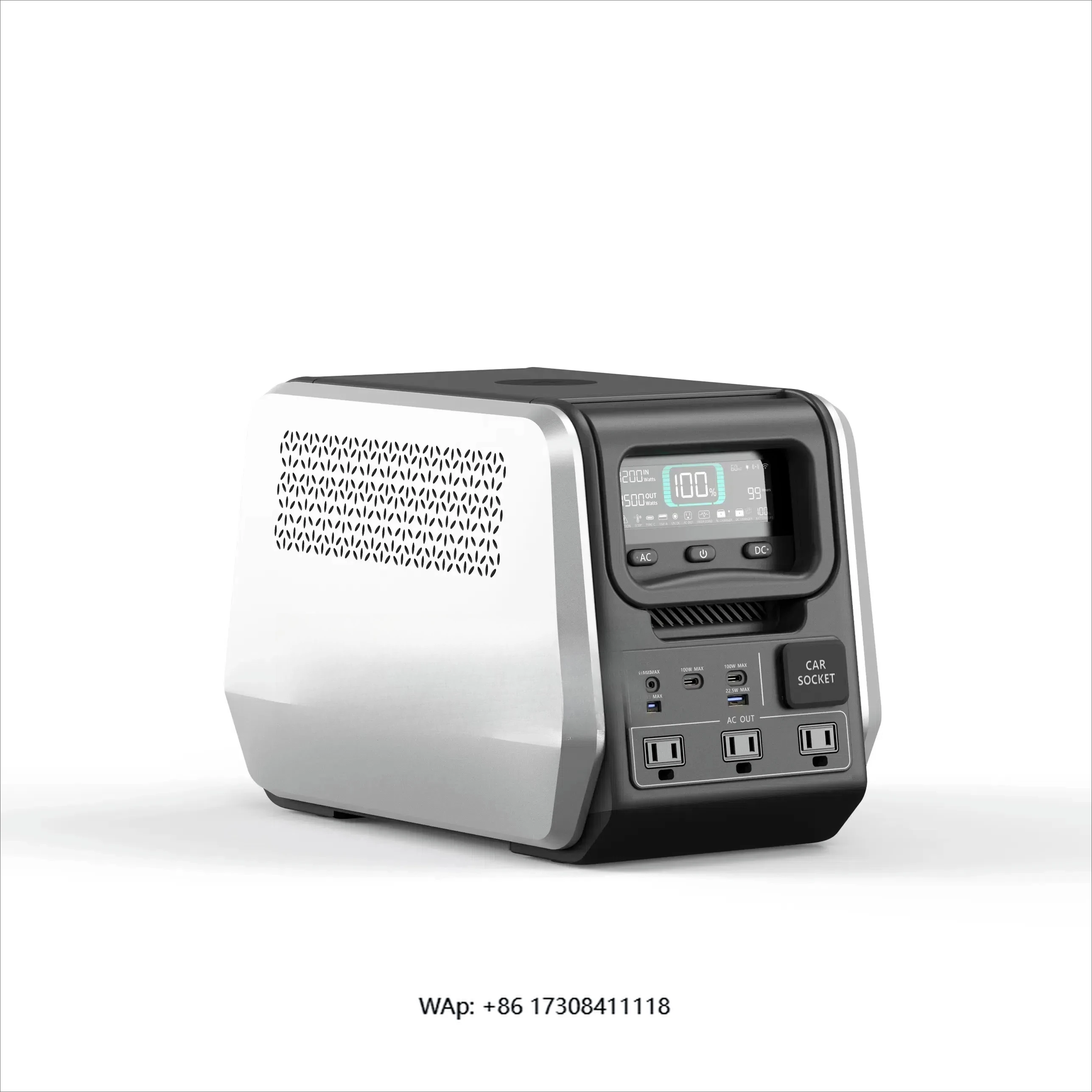 

Portable 1500W 1221Wh Backup Uninterruptible Power Supply for Home Use 1221Wh Battery Cells