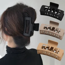 2024 Korean Fashion Double Layer Large Hair Claw Solid Acrylic Hairpin Barrette Hair Clips Crab Headwear Women Hair Accessories