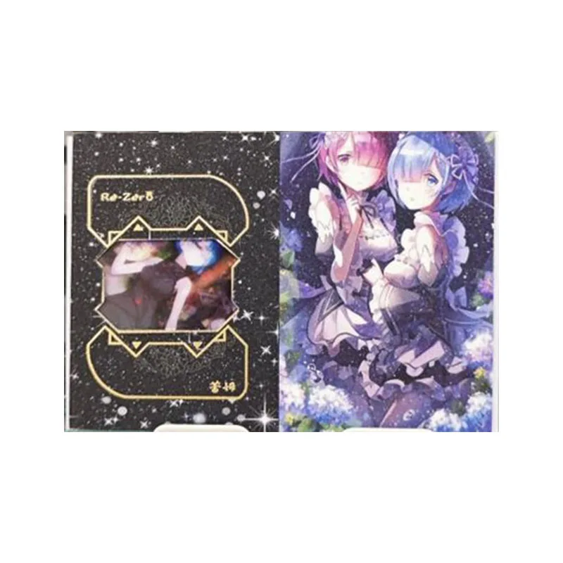 Anime Goddess Story Rare TSP SSP FR LSP TGR CP Refraction Game Collectible Cards Rem Ram Emilia Toys for boys Birthday Present