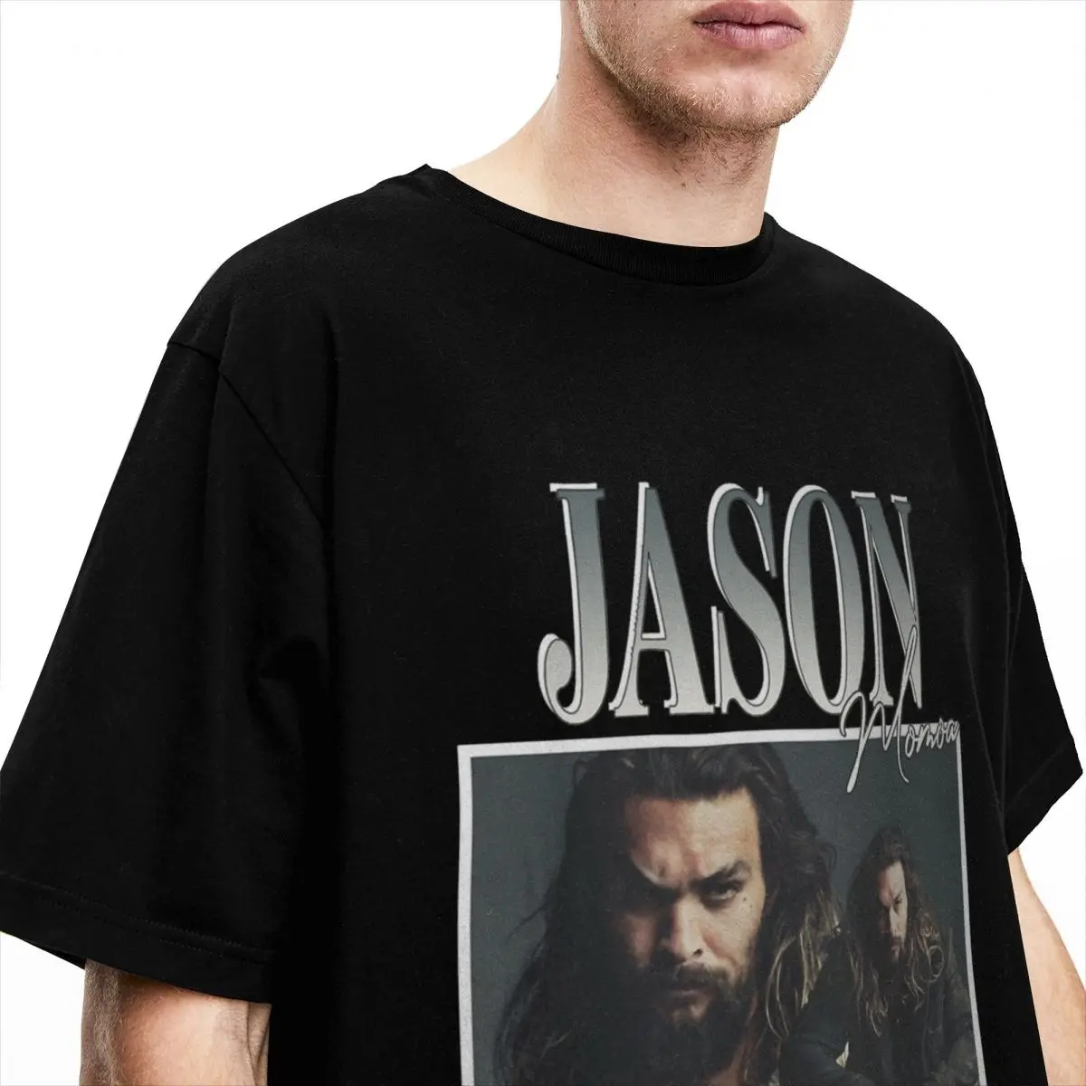 Crazy Jason Momoa T-Shirts Men Women's Cotton Tees Shirt Summer Clothes