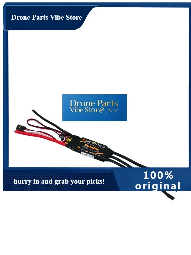 

Drone PartsFUTABA MC951H/A ESC 50A Electronic Speed Controller Brushless ESC For 450 Helicopter