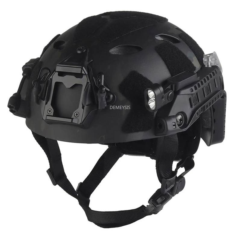 Casco táctico Modular ARC Rail con luz LED señal – Airsoft combate