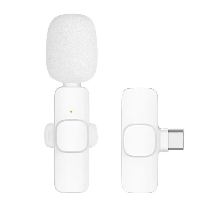 ไมโครโฟนไร้สาย Bluetooth Lavalier หนึ่งถึงสองไมโครโฟนลดเสียงรบกวนไมโครโฟนถ่ายทอดสด