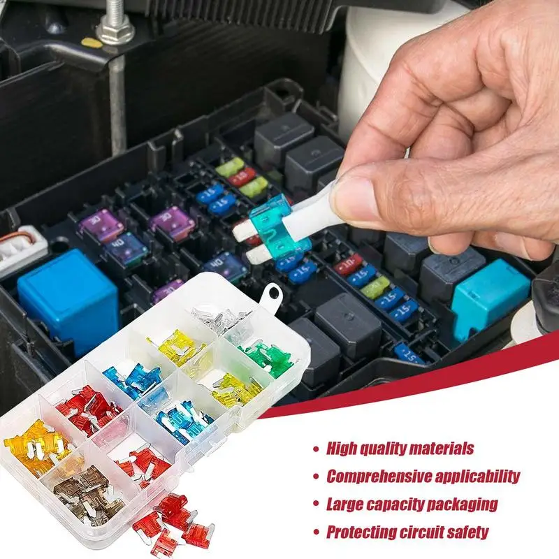 

Car Fuses 100X Small Fuses Automotive Replacement Fuses Low Profile Fuse For Car RV Truck Motorcycle