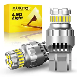 AUXITO 2 szt. T20 LED 7443 W21/5W 7440 W21W Żarówka LED 6500K Białe światło postojowe DRL Światło do jazdy dziennej 12V